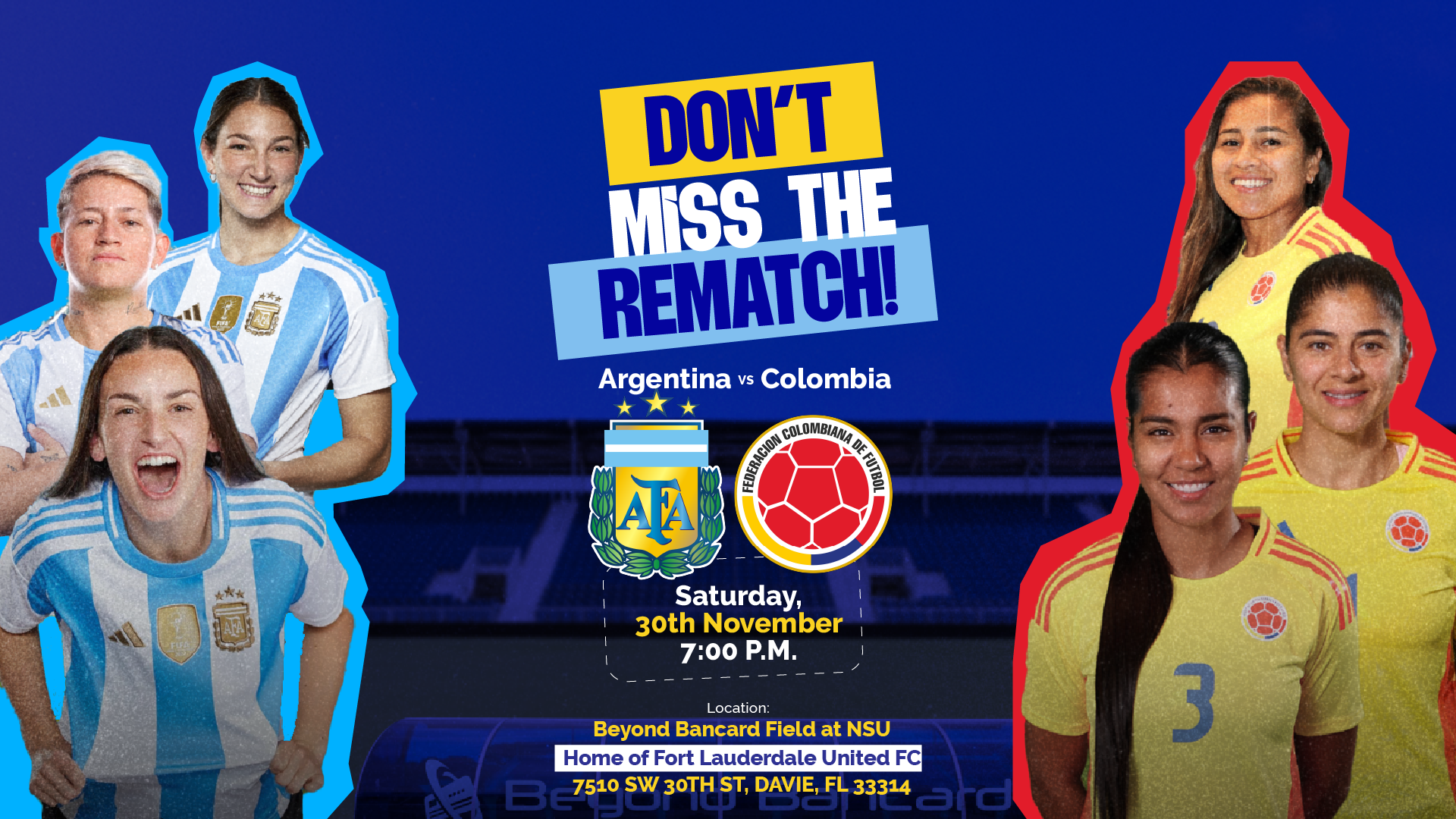 Argentina vs Colombia: A Rematch with a Cause at Beyond Bancard Field