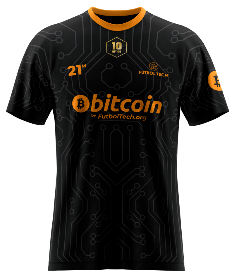 Bitcoin 21 Genesis Jersey Black - FutbolTech